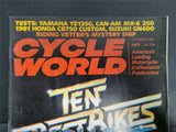 Vtg Oct 1980 Cycle World Magazine 10 Best Bikes of 1980 Edt. Harley Yamaha Honda