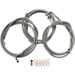 Brake Lines 15"- 17" Ape Hanger Handlebars Harley FLHX Bagger Road Glide FLH 14^