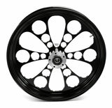 Ultima Kool Kat Front Wheel, 21" x 3.5" Black Dual Disc – 1” Axle Harley Touring