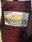 XL Womens Sunriders Off White Leather Fringe Western Jacket