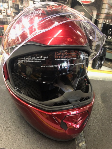 black cherry colored motorcycle helmet D.O.T Daytona Glide Black Cherry HELMET MG1-BC 006195 – cyclewarehouse.online
