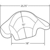 PAD TOURPAK MILD STICHED 2014^ BAGGERS FLH ULTRA CLASSIC HARLEY SADDLEMAN