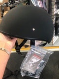 D1-BNS-2XL Dull Black D.O.T. Daytona Skull Cap w/o Visor