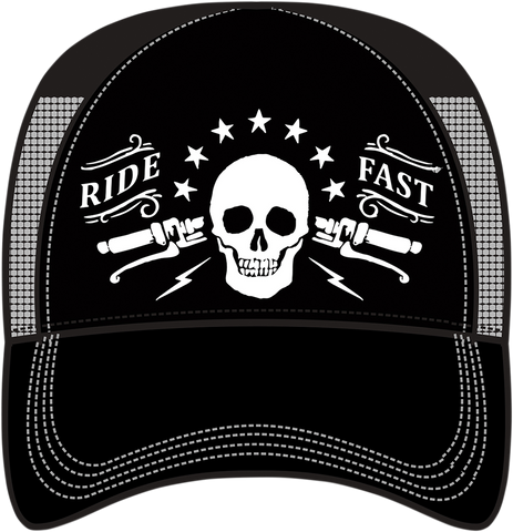 Ride Fast Hat - Black/Gray