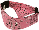 Cross Pink Paisley Chop Top Biker Doo Wrap Bandanna