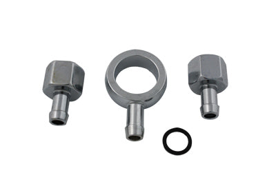 CHROME GAS TANK FITTINGS Harley Panhead Knucklehead Tank Fittings 7807-3