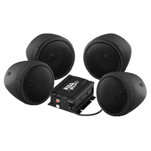 Boss Audio 1000w Bluetooth 4 Speakers+Amplifier Handlebar System Motorcycle