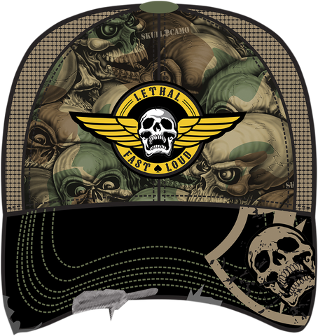 Army Skull Hat - Camo