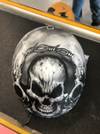 D.O.T Daytona Skull Cap  Guns D6-G-SMALL