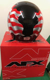 AFX Helmet FX-76 USA American Flag Open Face 3/4 Motorcycle XS S Captain Easyrid