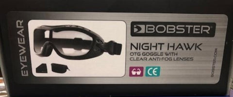 Bobster Night Hawk OTG Goggle Clear Anti-Fog Lenses 50-9309