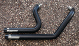 Kuryakyn Crusher Exhaust Pipes 2 Into 2 Black Harley Sportster 2004^ Vance hines