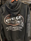 Cycle Warehouse Black Long Sleeve Zip Up Jacket