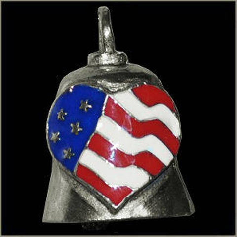 American Heart Gremlin Bell Motorcycle Good Luck Charm