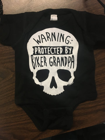 BIKER GRAMPA ONSIE  BLACK 00750