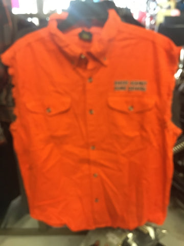 CAN YOU SEE ME NOW ORANGE SLEEVELESS 001450