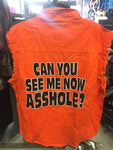 CAN YOU SEE ME NOW ORANGE SLEEVELESS 001450