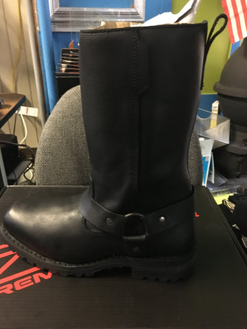 BOOT RIOT BLACK MID CALF ZIPPER ON SIDE SIZE 11.5