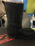 BOOT RIOT BLACK MID CALF ZIPPER ON SIDE SIZE 11.5