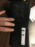 MENS WALLET DEBOSSED BLACK   001460