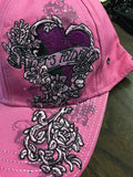LADIES LETS RIDE HAT - PINK