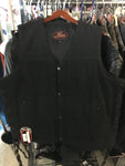 BLACK DENIM CONCEALED CARRY VEST 003000