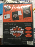 HARLEY DAVIDSON FLAG AND CARD