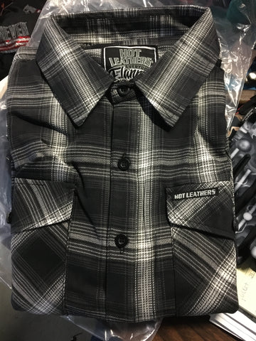 FLANNEL BL/WH   002000 HOT LEATHERS