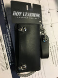 HOT LEATHERS - LEATHER WALLET W/SKULLS 002000