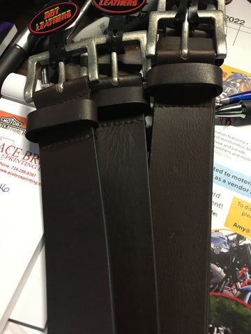 BROWN LEATHER BELT 001500
