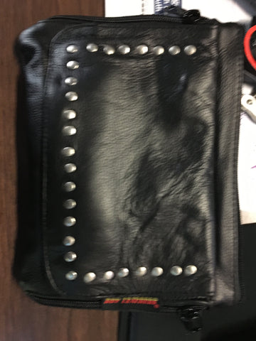 BLACK HIP PURSE STUDDED 002500