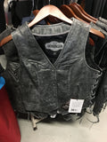 LADIES GREY LAMBSKIN VEST 005300