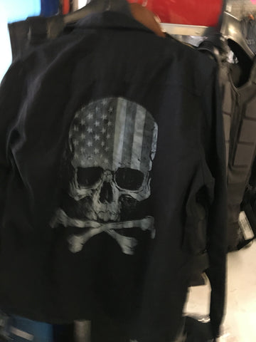 FLANNEL FLAG SKULL 002500