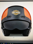 Harley-Davidson® Unisex Sport Glide™ X07 Half Helmet | Orange | 3-In-1 Options - 98371-20VX small