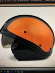 Harley-Davidson® Unisex Sport Glide™ X07 Half Helmet | Orange | 3-In-1 Options - 98371-20VX small