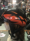 New Harley 1/2 Helmet Black Orange logo Tribal Small