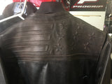 brown leather deagle jacket 008990