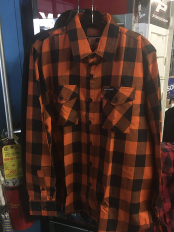 HOT LEATHER ORANGE/BLACK FLANNEL 002100