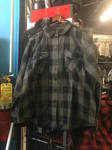 LADIES BLACK AND GRAY FLANNEL 002100