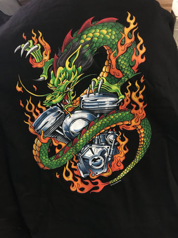 Dragon cycle warehouse short sleeve t-shirt