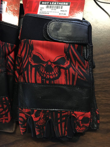 GLOVE RED SKULL