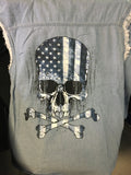 BLUE DENIM SKULL