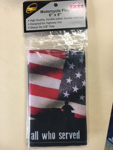6"X9" FLAG - HONOR ALL WHO SERVED