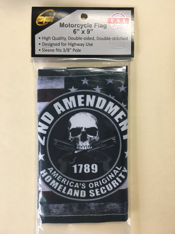6"X9" - FLAG - 2ND AMENDMENT