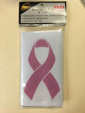 6"X9" FLAG - CANCER RIBBON