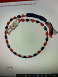 Hot Leathers "Get Back" Red, White, And Blue Genuine Leather Whip