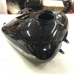 Vivid Black Gas Tank Harley FLHX Street Road Glide Bagger 2008^ 6 gal W Emblems