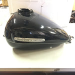 Vivid Black Gas Tank Harley FLHX Street Road Glide Bagger 2008^ 6 gal W Emblems