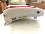 1997 OEM GAS TANKS HERITAGE SPRINGER FLSTS WHITE RED STRIPE