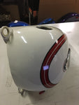 1997 OEM GAS TANKS HERITAGE SPRINGER FLSTS WHITE RED STRIPE